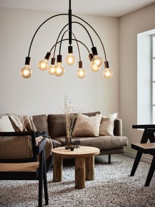 Lavello lampa wisząca 9-punktowa czarna 108288