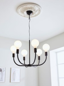 Amistoso lampa wisząca 6-punktowa czarna 108290