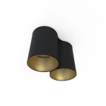 Eye Tone lampa sufitowa 2-punktowa czarna/złota 8087