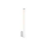 Kinkiet LED Ice Tube M w kolorze chromu, o cylindrycznym, matowym kloszu w odcieniu białym. Produkt montowany pionowo z prostokątną podstawą. Prosty design idealny do nowoczesnych wnętrz.
