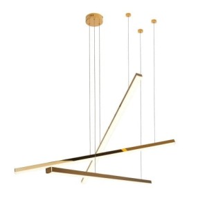 Trio LED lampa wisząca 3-punktowa złota P0426D