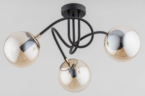 Tectus lampa sufitowa 3-punktowa czarna 63021