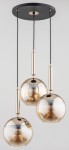 Volda New lampa wisząca 3-punktowa czarna/złota 63066