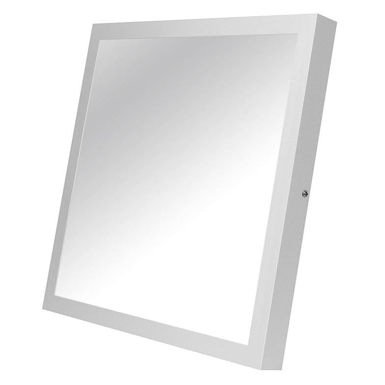 Panel LED natynkowy kwadratowy o wymiarach D40x40 cm, moc 36W i barwie światła 4000K. Biały, prostokątny kształt z minimalistycznym designem, widoczny z boku. Idealny do montażu w różnych wnętrzach.