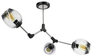 Boston lampa sufitowa 3-punktowa tytan/czarna 1962/3 19BT-BLACK