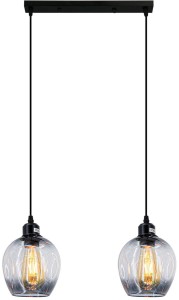 Atena lampa wisząca 2-punktowa czarna 8182/2 BL