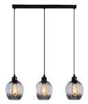 Atena lampa wisząca 3-punktowa czarna 8182/3 BL