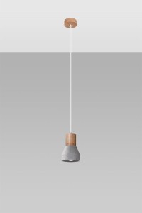 Qubic lampa wisząca 1-punktowa szara SL.0964