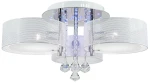 Antila E27 + 22LED lampa sufitowa (z pilotem) 3-punktowa chrom/ biała siatka DRS8006/3 WH NET