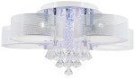 Antila E27 + 27LED lampa sufitowa (z pilotem) 5-punktowa chrom/biała siatka DRS8006/5 WH NET