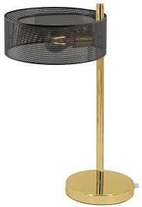 Antila lampka biurkowa 1-punktowa złota/czarna siatka DRS8006/1D TR NET