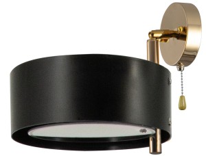 Antila kinkiet 1-punktowy złoty/czarny DRS8006/1 TR BL