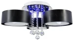 Antila E27 + 22LED lampa sufitowa (z pilotem) 3-punktowa chrom/czarna DRS8006/3 8C BL