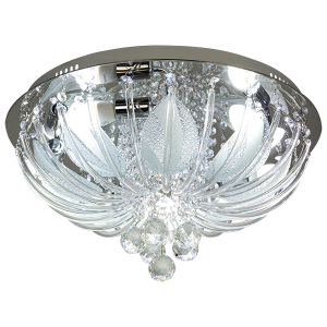 Gemini E14 + 38LED lampa sufitowa (z pilotem) 5-punktowa chrom DRS7632 8C