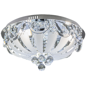 Orion E14 + 38LED lampa sufitowa (z pilotem) 5-punktowa chrom DRS1066 8C