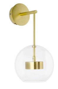 Capri LED kinkiet 1-punktowy złoty XCW9148-1