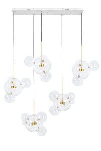 Capri Line LED lampa wisząca 5-punktowa złota MSE1501100542
