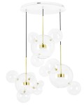 Capri Disc LED lampa wisząca 3-punktowa złota MSE1501100540
