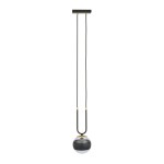 Glam lampa wisząca 1-punktowa czarna/stripe 1113/1