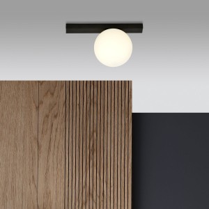 Fit lampa sufitowa 1-punktowa czarna/biała 1124/1