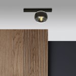 Fit lampa sufitowa 1-punktowa czarna/stripe 1123/1