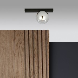 Fit lampa sufitowa 1-punktowa czarna/grafitowa 1122/1