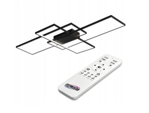 Galaxis Pegaz LED 130W lampa sufitowa 3-punktowa (z pilotem) czarna