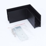 Łącznik kątowy do szyn magnetycznych natynkowych czarny