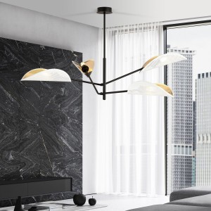 Vene lampa sufitowa 4-punktowa biała/złota 1159/4