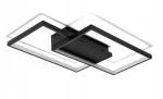 Kwadraty LED 48W lampa sufitowa 2-punktowa (z pilotem) czarna
