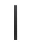 Lampa stojąca ogrodowa Rio LED H80 w kolorze czarnym, o prostokątnym, smukłym kształcie. Ujęcie frontalne, eksponujące gładką powierzchnię oraz dolną część lampy z widocznym mocowaniem. Idealna do oświetlenia przestrzeni zewnętrznych.