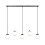 Camina lampa wisząca 5-punktowa czarna K-4747
