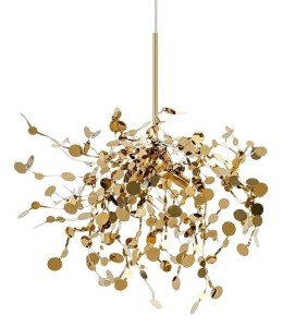 Monete Single lampa wisząca 3-punktowa złota JD8653-1.GOLD