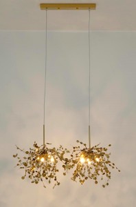 Monete lampa wisząca 6-punktowa złota MSE1501100460