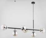 Primo lampa wisząca 6-punktowa czarna/złota 63034