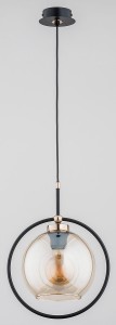Seldi lampa wisząca 1-punktowa czarna/złota 60850