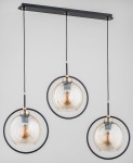 Seldi lampa wisząca 3-punktowa czarna/złota 62178