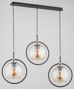Seldi lampa wisząca 3-punktowa czarna/złota 62178