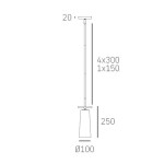 Lampa wisząca Bow, 1-punktowa, w kolorze czarnym z mosiężnymi detalami. Prosta konstrukcja z regulowanym przewodem. Średnica klosza wynosi 100 mm, wysokość 250 mm. Idealna do nowoczesnych wnętrz.