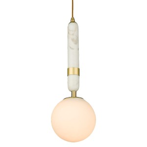 La Spezia lampa wisząca 1-punktowa mosiądz P01329BR