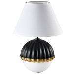 Pralines lampa stołowa 1-punktowa czarna/złota T01275BK