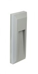 Mur PC LED lampa zewnętrzna elewacyjna szara 2502B