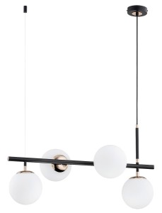 Fiore White lampa wisząca 4-punktowa czarna/złota 62203