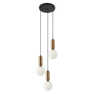 Aldeva lampa wisząca 3-punktowa brąz antyczny PND-02340-3S-BRO