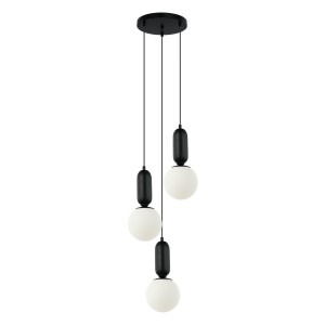 Aldeva lampa wisząca 3-punktowa czarna PND-02340-3S-BK