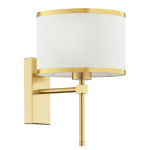 Abbano kinkiet 1-punktowy biało/złoty  8033AR