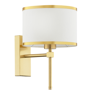 Abbano kinkiet 1-punktowy biało/złoty  8033AR