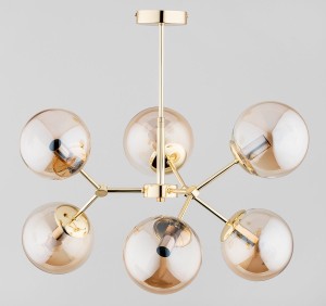 Foton Gold lampa wisząca 6-punktowa złota 63120