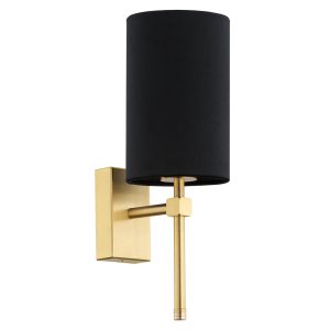 Abruzzo kinkiet 1-punktowy czarny 8035AR