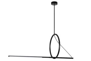 Stick LED lampa wisząca 1-punktowa czarna MSE1501100534